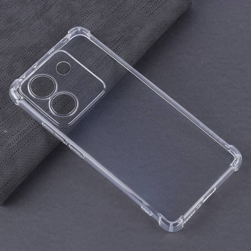 قاب ژله ای ضربه گیر بی رنگ شیائومی Poco M7 Pro 5G محافظ لنزدار