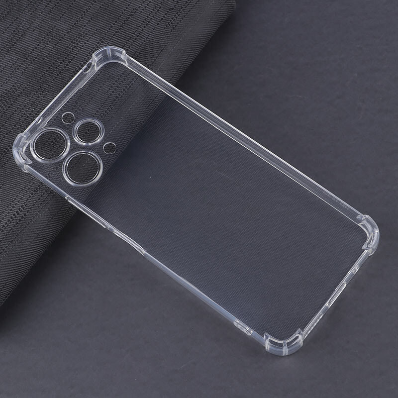 قاب ژله ای ضربه گیر بی رنگ شیائومی Redmi 12 محافظ لنزدار