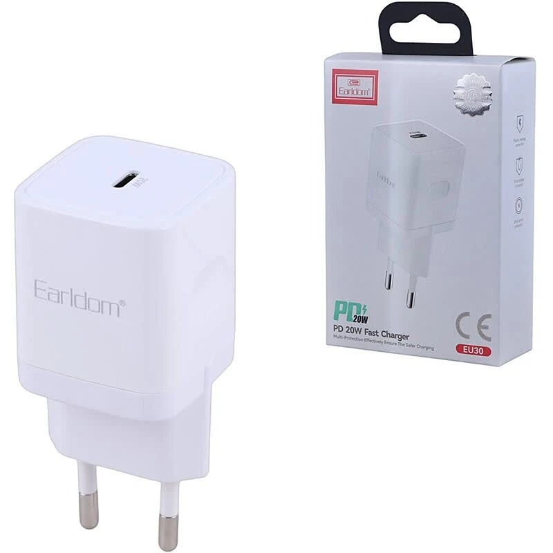 شارژر دیواری 20 وات ارلدام ES-EU30 PD 3A
