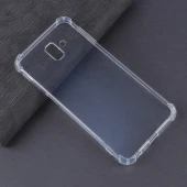 قاب ژله ای ضربه گیر بی رنگ سامسونگ Galaxy J6 Plus محافظ لنزدار