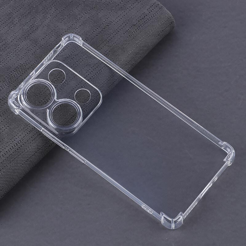 قاب ژله ای ضربه گیر بی رنگ شیائومی Redmi Note 14S محافظ لنزدار