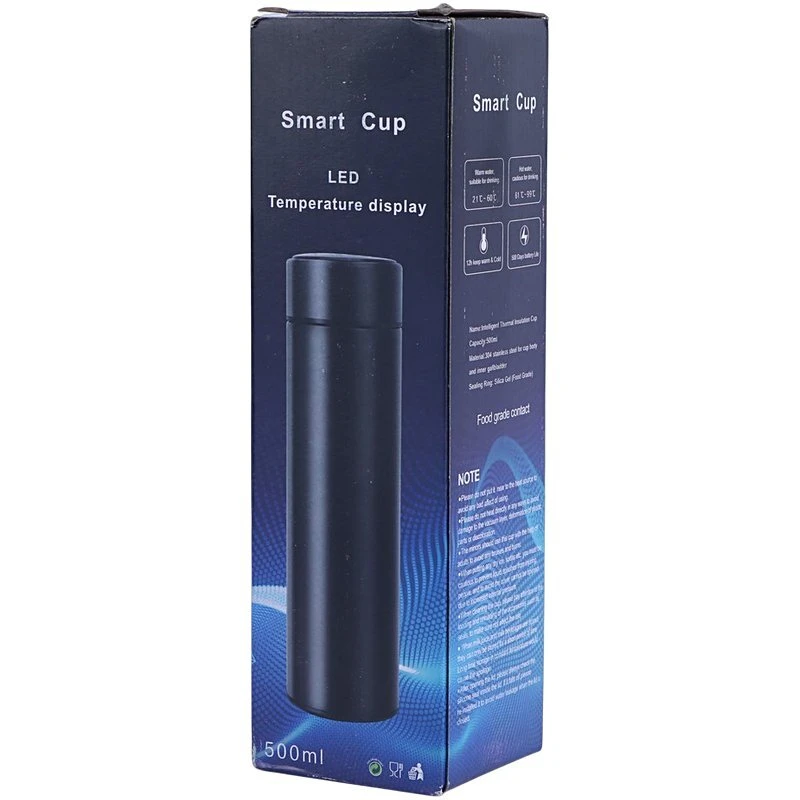 فلاسک هوشمند 500ml طرح ساده رنگی