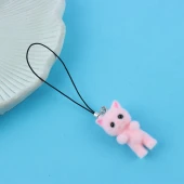 آویز فلش و موبایل طرح گربه ایستاده مخملی