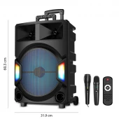 اسپیکر چمدانی بلوتوثی سینگ ای ZQS15112 + میکروفون و ریموت کنترل