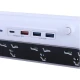 چند راهی 4 خانه یوکی EB02 با کابل 1.4 متری + شارژر USB و Type-C