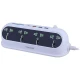 چند راهی 4 خانه یوکی EB02 با کابل 1.4 متری + شارژر USB و Type-C