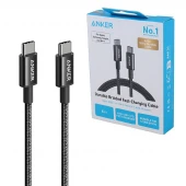 کابل دو سر تایپ سی فست شارژ 60 وات انکر A8753 طول 1.8 متر