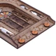 جاکلیدی دیواری چوبی طرح دو درب کد MOZ-02