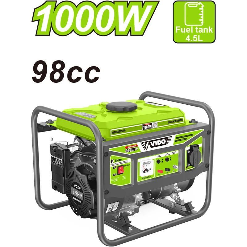 موتور برق بنزینی ویدو WD060321000 توان 1000 وات
