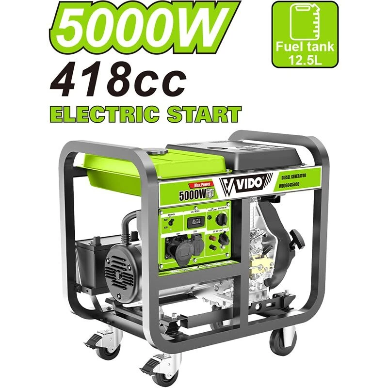 موتور برق دیزلی ویدو WD060415000 توان 5000 وات