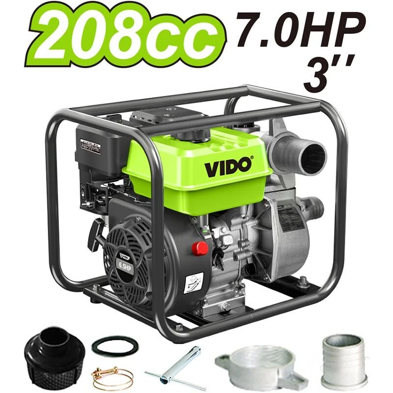 پمپ آب بنزینی 3 اینچ ویدو WD020318070 ظرفیت 6.5 اسب بخار