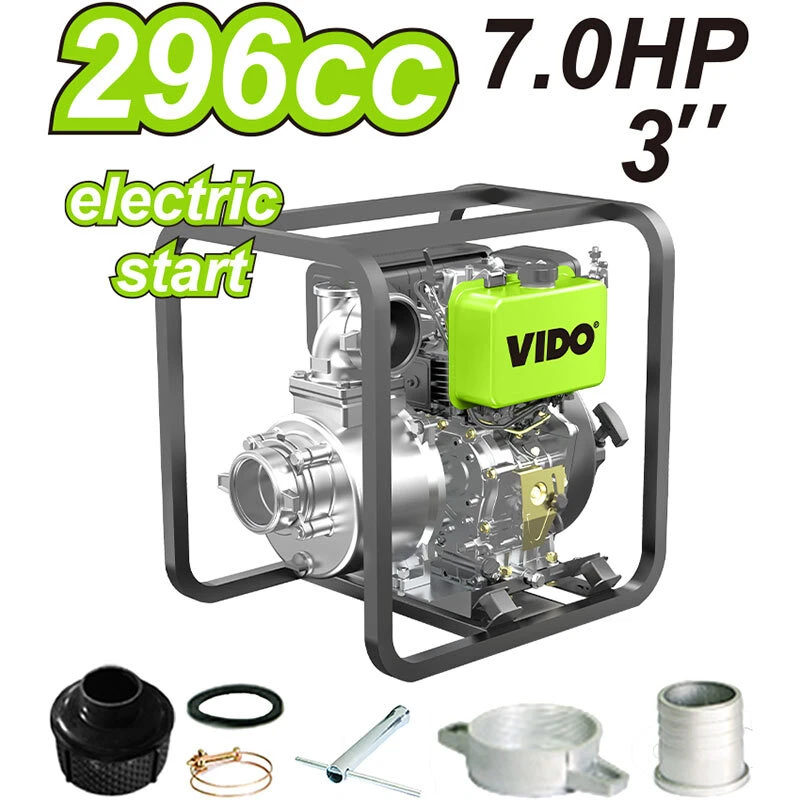 پمپ آب بنزینی 3 اینچ ویدو WD021118070 ظرفیت 7 اسب بخار