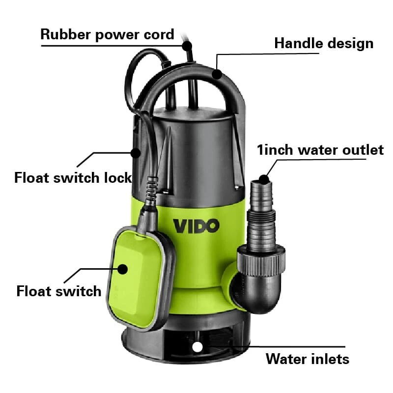 پمپ کف کش 1 اینچ 9 متری ویدو WD020540750