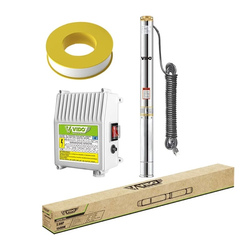 پمپ شناور چاه عمیق 4 اینچ 158 متری ویدو WD020621500