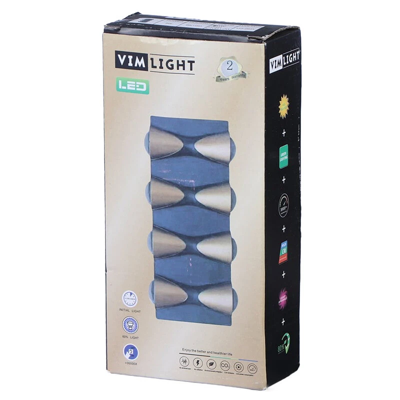 چراغ دیواری دکوراتیو دو طرفه Vim Light 8W