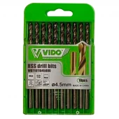 ست مته آهن 10 عددی ویدو WD71011045080 سایز 80*4.5 میلی متر