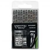 ست مته آهن 10 عددی ویدو WD71011040075 سایز 75*4 میلی متر
