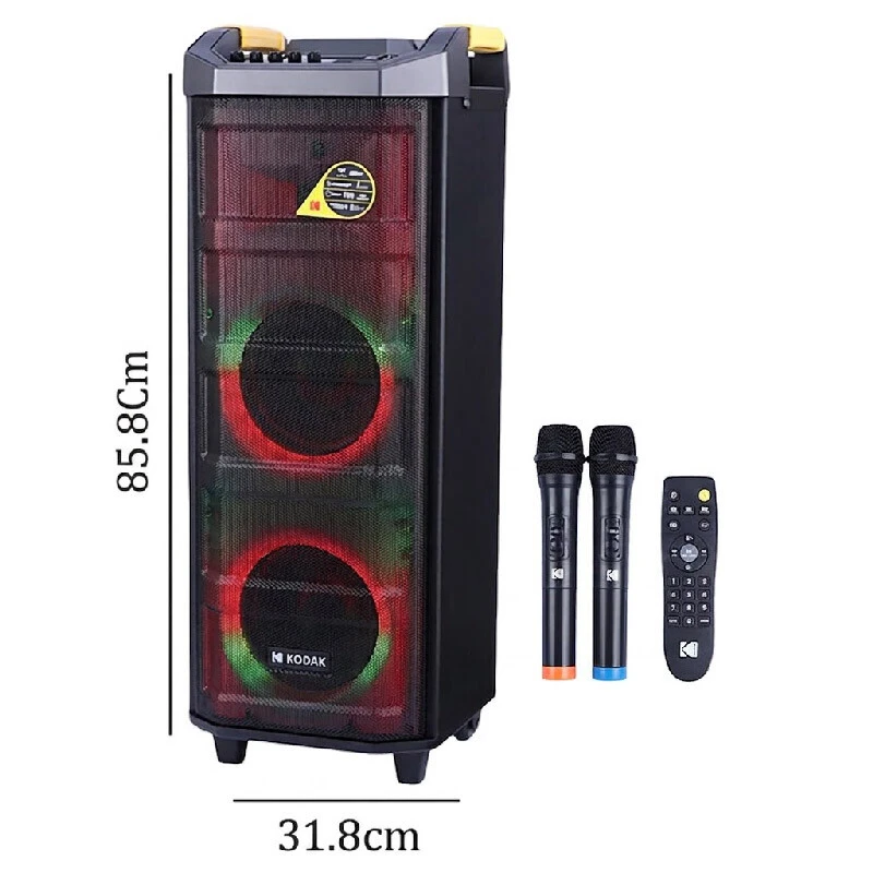 اسپیکر چمدانی بلوتوثی کداک RTS-4107 + میکروفون و ریموت کنترل