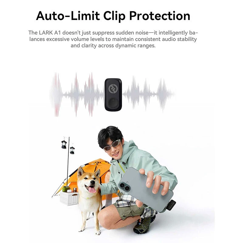 میکروفون یقه ای بی سیم دوتایی هالی لند Lark A1 Mini Duo Type-C