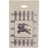نایلون دسته دار طرح Burberry سایز 60*50 سانتی متر بسته 1 کیلویی