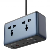 چند راهی 2 خانه الدینیو SC1 با کابل 2 متری + شارژر USB و Type-C