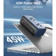چند راهی 2 خانه الدینیو SC1 با کابل 2 متری + شارژر USB و Type-C