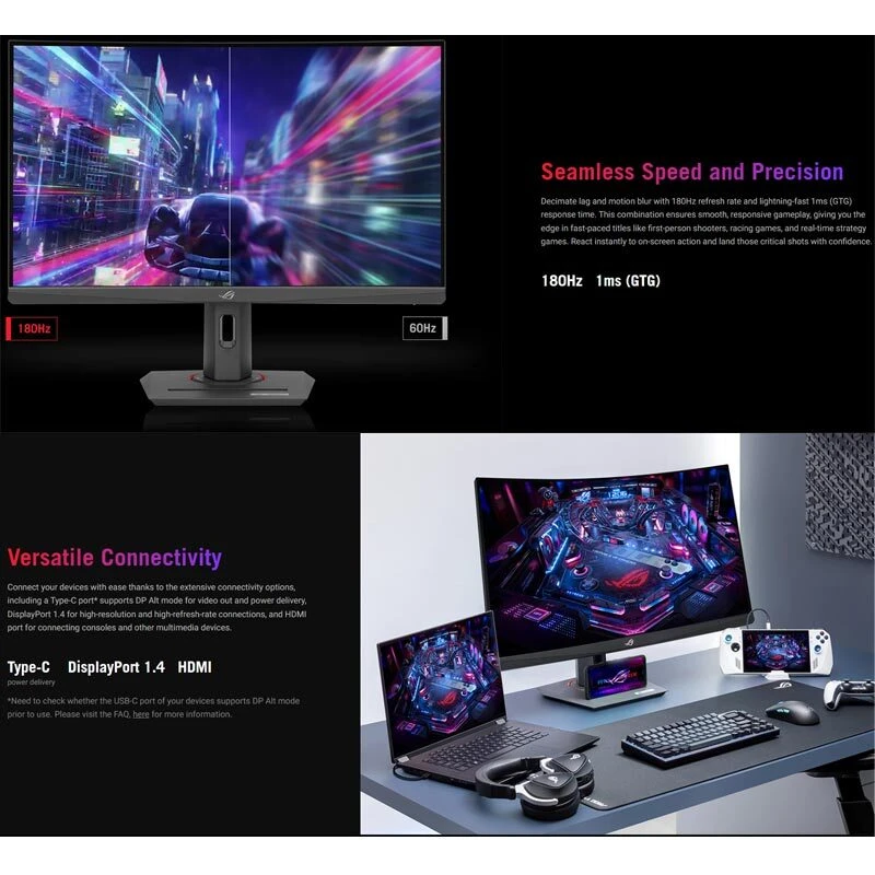 مانیتور گیمینگ خمیده ایسوس ROG Strix XG32WCS سایز 32 اینچ