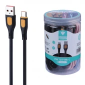 کابل تایپ سی فست شارژ 3.1 آمپر تکنیکس CBL-625-C طول 1 متر