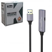 کابل افزایش طول USB3.0 کی نت K-C34 طول 15 متر