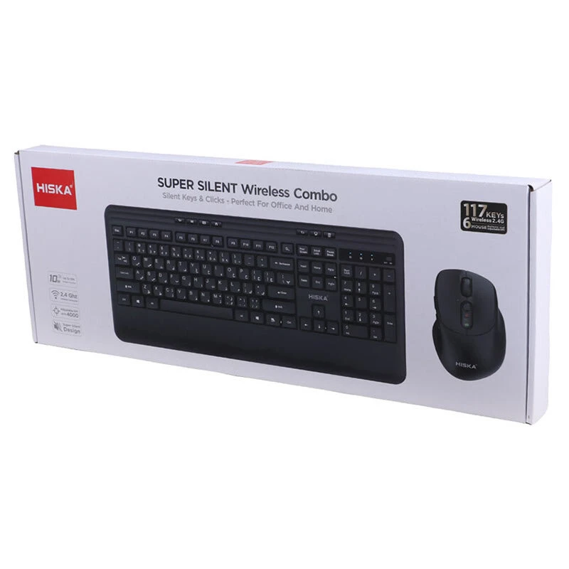 کیبورد و موس بی سیم هیسکا H-MK25