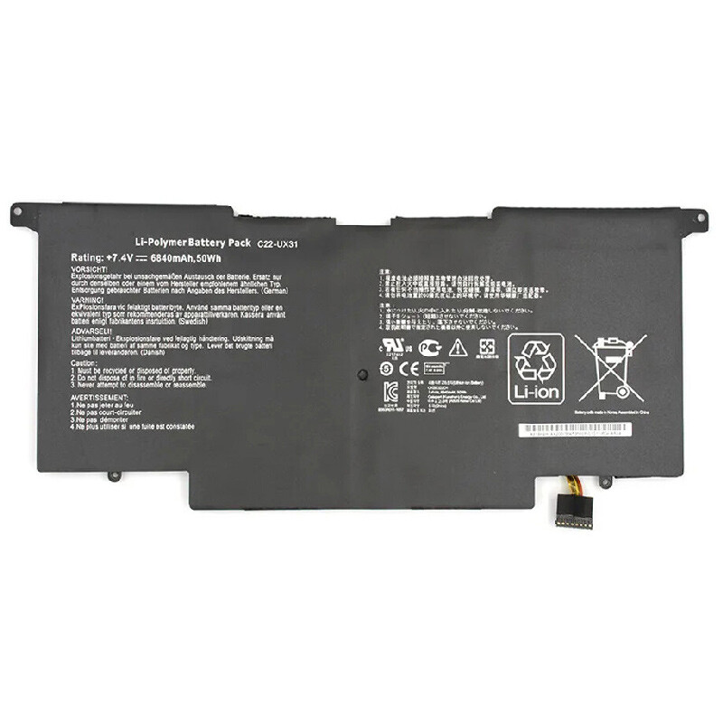 باتری لپ تاپ ایسوس Asus UX31 / C22UX31 4Cell