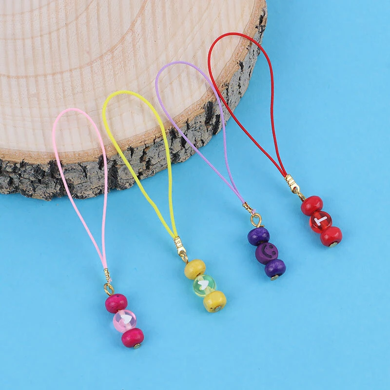 آویز فلش و موبایل طرح مهره رنگی