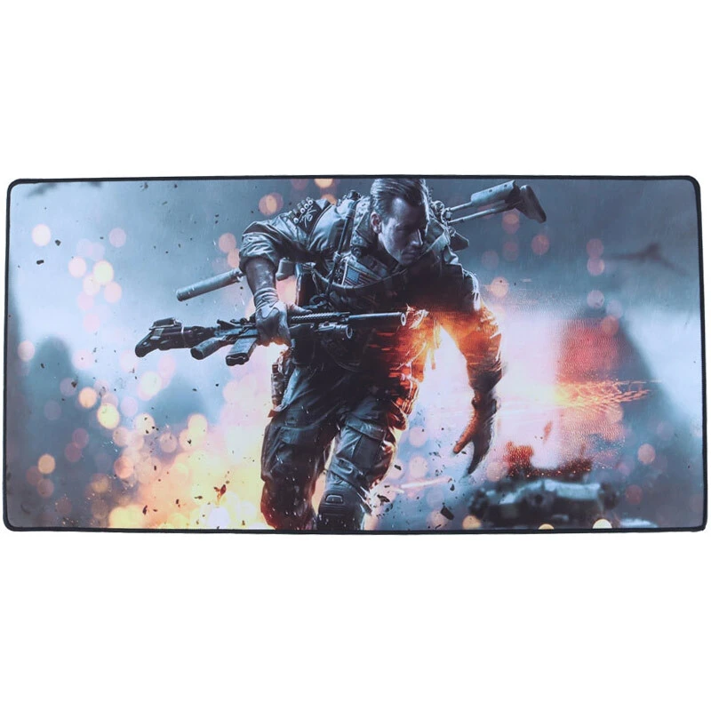 موس پد گیمینگ طرح Battlefield پی نت سایز 40*80 سانتی متر