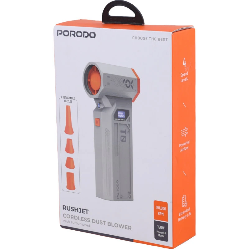 جت فن شارژی 150 وات پرودو Rushjet PDMENGZ1GD