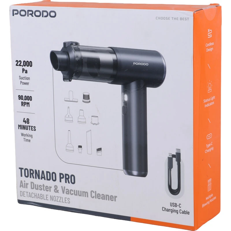 جت فن و جارو شارژی پرودو Tornado Pro PDM8DGY
