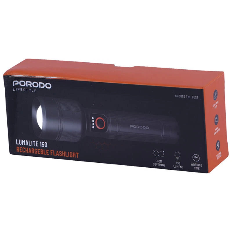 چراغ قوه شارژی پرودو Lumalite 150 PDFL2101GY
