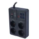چند راهی 4 خانه ارت دار گرین لاین GL-PS8B GNPS7UPDEUBK با کابل 2 متری + شارژر USB و Type-C