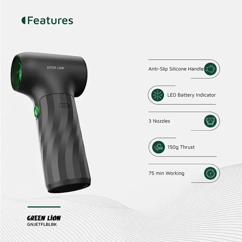 جت فن شارژی 90 وات گرین لاین JETFLOW GB-246X GNJETFLBLBK