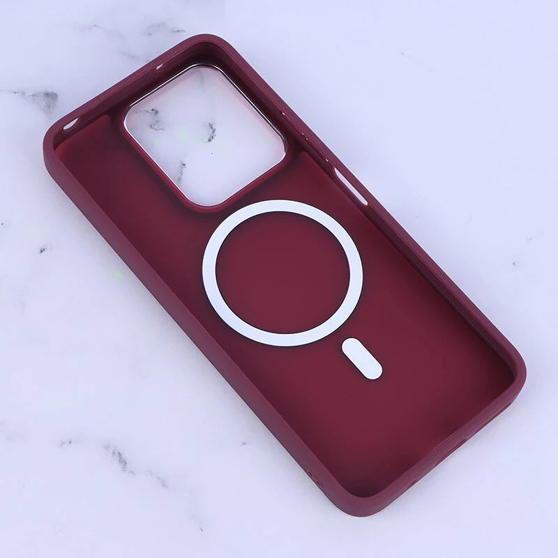 قاب PC مگ سیف شیائومی Redmi 13 4G / Redmi 13 5G پشت مات محافظ لنز متال