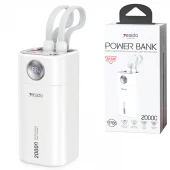 پاور بانک فست شارژ یسیدو YP86 PD 22.5W ظرفیت 20000 میلی آمپر ساعت