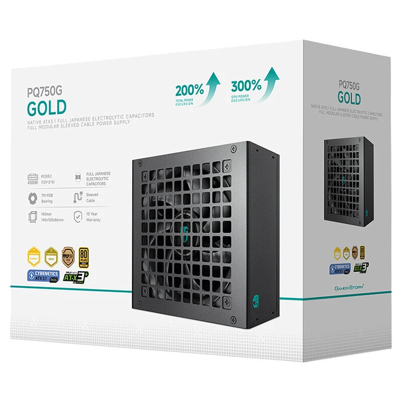 پاور ماژولار 750 وات دیپ کول Gamer Storm PQ750G Gold