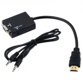 تبدیل HDMI به VGA کی نت K-CO72 + کابل صدا