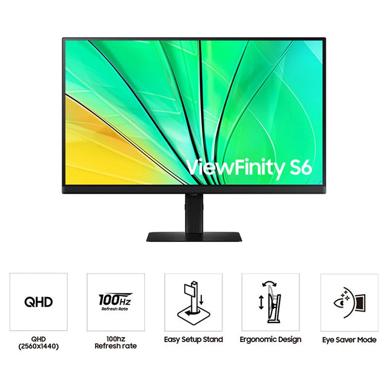 مانیتور سامسونگ ViewFinity S6 S60D سایز 27 اینچ