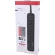 چند راهی 3 خانه ارت دار هادرون P343 با کابل 1.8 متری + شارژر USB و Type-C
