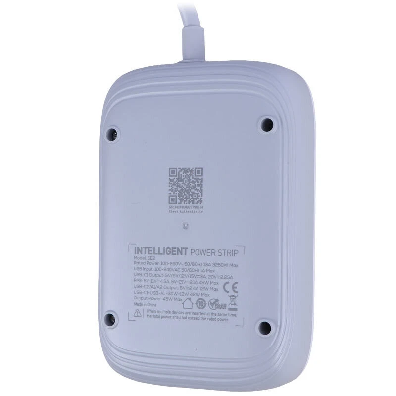 چند راهی 3 خانه ارت دار الدینیو SE2 با کابل 2 متری + شارژر USB و Type-C