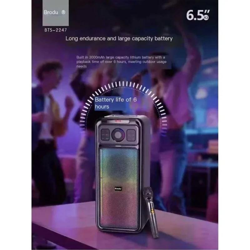 اسپیکر بلوتوثی برودو BTS-2247 + میکروفون
