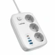 چند راهی 3 خانه ارت دار الدینیو SE2 با کابل 2 متری + شارژر USB و Type-C