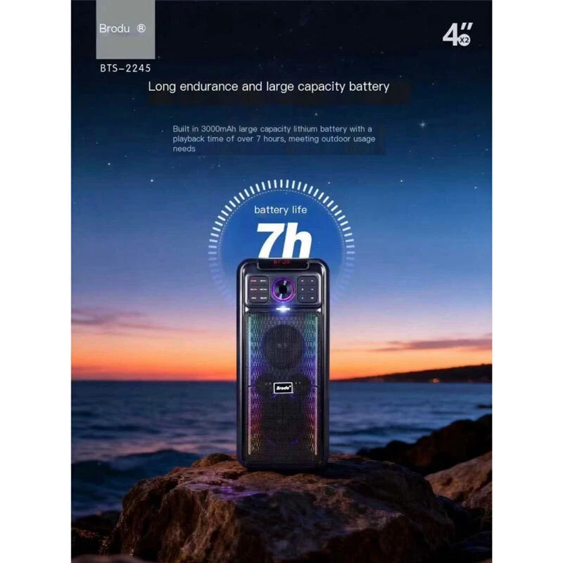 اسپیکر بلوتوثی برودو BTS-2245 + میکروفون