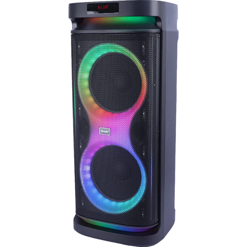 اسپیکر چمدانی بلوتوثی برودو BTS-2291 + میکروفون و ریموت کنترل
