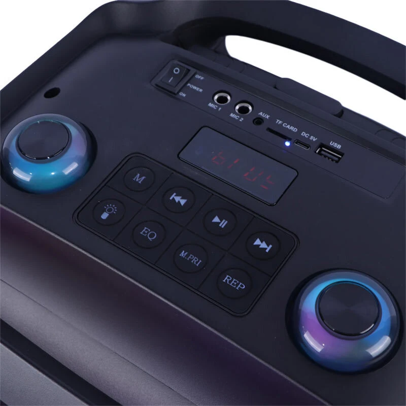 اسپیکر چمدانی بلوتوثی ایکس بیس ABS-12101 + میکروفون و ریموت کنترل